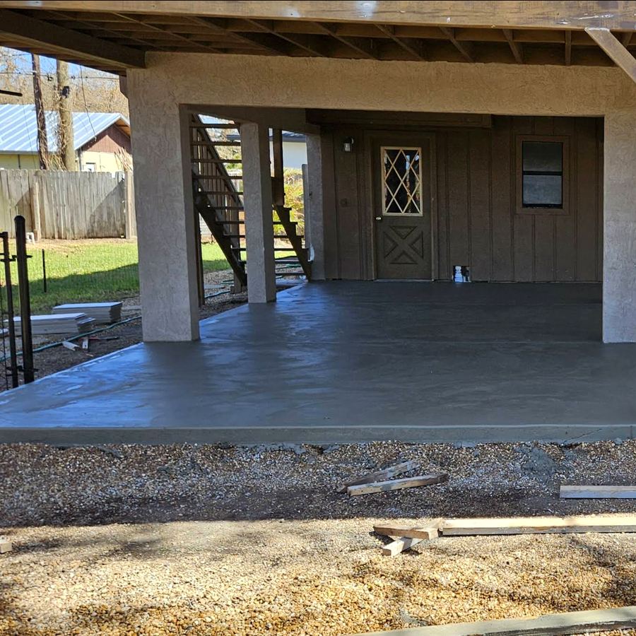 Concrete garage and carport slab